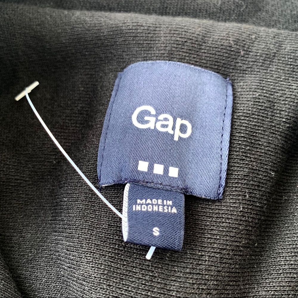 New Gap Double Breasted Button Jacket Black - image 5